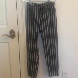 Greta and white stripped ankle pants!
